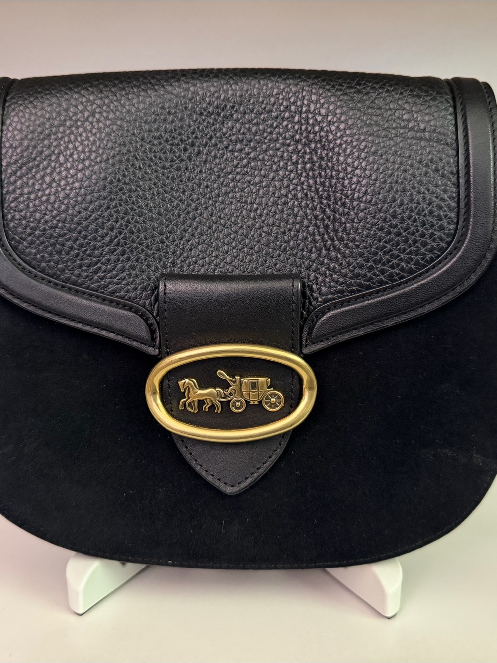 Coach Kat Saddle Bag 20 - Black